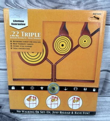 DO ALL OUTDOORS .22 TRIPLE RIMFIRE HANDGUN / RIFLE SPINNER TARGET - NEW IN BOX!! - Image 1 of 4