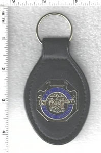 Novità portachiavi in pelle con una mini spilla da 1 pollice della Polizia di Stato all'interno di New York - Foto 1 di 1