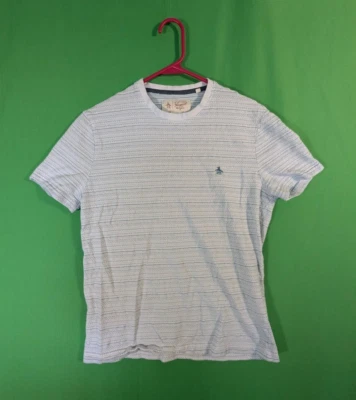 Camisa Original Pingüino Rayas Mujer Pequeña Azul Claro Mangas Cortas Foto 1 de 4