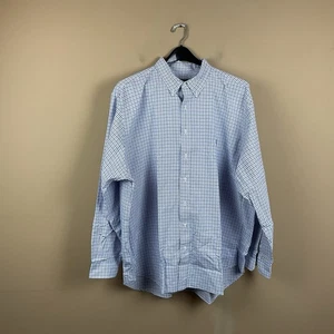 Ralph Lauren Button Down Hemd Herren 3XB Grün Weiß Kariert Baumwolle L/S - Bild 1 von 11