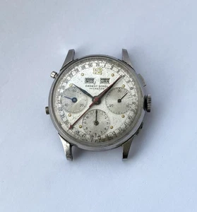 1950s Ernest Borel Incastar Triple date chronograph Valjoux 72c project watch - Picture 1 of 20