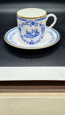 VINTAGE CUP & SAUCER CELEBRATING BIRTH OF PRINCE WILLIAM 1982 ROYAL WORCESTER - Image 1 of 4