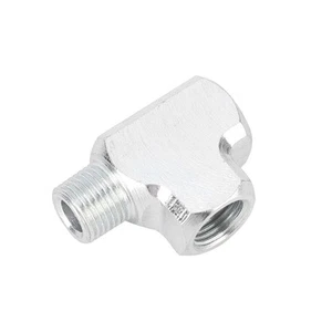 3 Way Oil Water Pressure Gauge Tee Pipe Fitting 1/8 Galvanized Iron T Type - Picture 1 of 8
