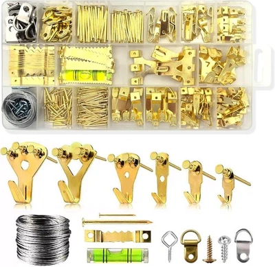 HAESPOT Picture Hanging Kit 302 PCS, Picture Hangers, Heavy Duty Wall Hook, Picture Hang