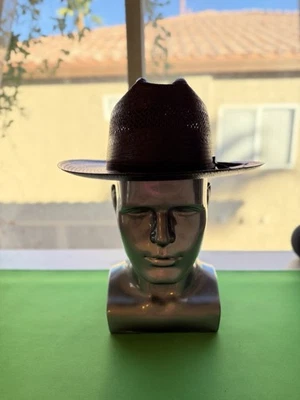CHAPÉU DE COWBOY OCIDENTAL STETSON SHANTUNG PALHA VENTILADO ESTRADA ABERTA 7 1/8 - Imagem 1 de 4