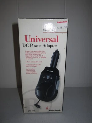 Adaptador de corriente continua universal RadioShack de 60 vatios de colección nuevo en caja 273-1816 Foto 1 de 4