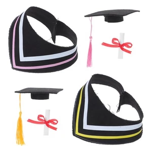 2 Juegos Bata de Graduación Muñeca Oso Reemplazable Gorras Conjunto para Peluches - Imagen 1 de 12