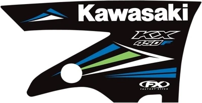 Factory Effex 14 OEM Replica Shroud Graphics for Kawasaki 12-15 KX 450F KX450F - Image 1 of 3