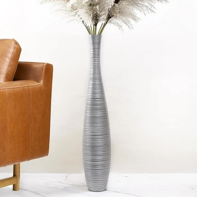 Jarrón de piso alto, 27,5 pulgadas (70 cm, 2,3 pies) de alto jarrones resistentes y lujosos, fl... Foto 1 de 4