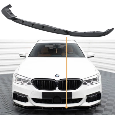1×Schwarz Frontspoilerlippe Für BMW 5er G30 G31 2017-2020 Standard Modelle - Bild 1 von 4