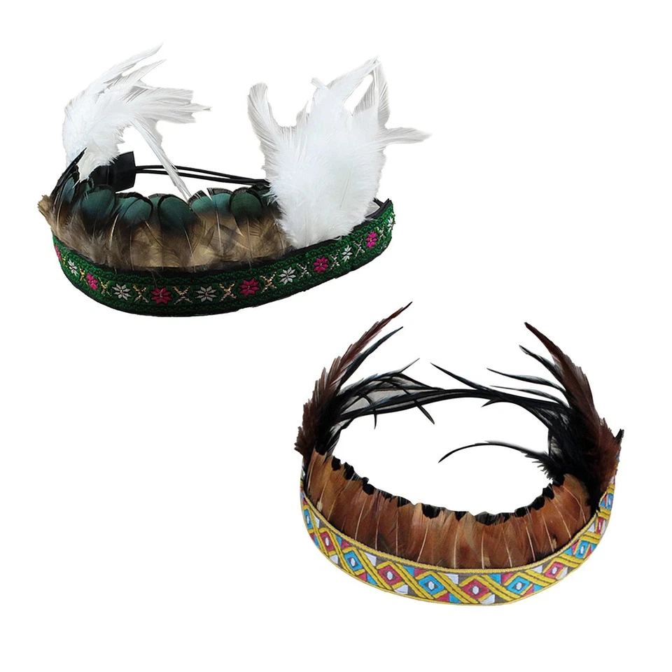 Feather Headdress Decoration Kids Peacock Costume American Chief Indian Hat for - Image 1 of 1