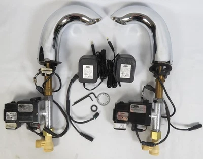 Lot 2 Zurn Touchless Bathroom Sink Faucets Aqua FIT Z6950 w/Sensor Chrome 6" - Image 1 of 4