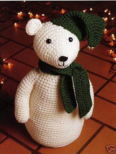 CUTE 15" Snowbear/Toy/Crochet Pattern INSTRUCTIONS ONLY - Image 1 of 1