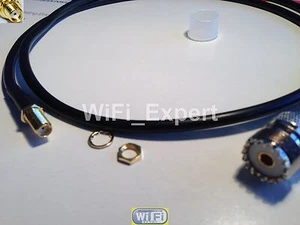 1-20 FT UHF PL-259 Male/Female to SMA Male/Female plug jumper pigtail RG58 cable - Picture 1 of 11