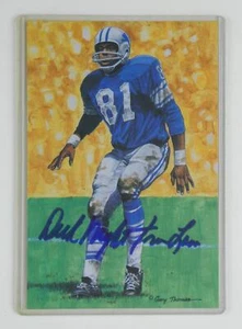 Dick Night Train Lane Signed 4x6 Goal Line Art Card GLAC Detroit Lions HOF - Picture 1 of 3