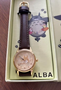 Studio Ghibli My Neighbor Totoro Alba Quarzuhr Hardlex ACCK401 Gold mit Box - Bild 1 von 4