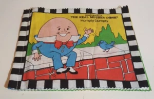 1986 Vintage The Real Mother Goose Cloth Book Rand McNally Humpty Dumpty - Picture 1 of 5