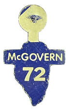 Democrat Illinois Lapel Tab Pin George McGovern Presidential Election Nixon