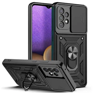 Reiko Kickstand Ring Holder with Slide Camera Cover TPU Shockproof Case & Magnet - Picture 1 of 4