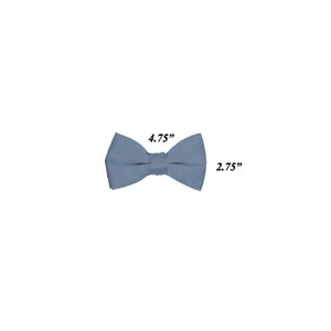 New KID'S BOY'S 100% Polyester Pre-tied Bow tie Dusty blue formal wedding party - Picture 1 of 2
