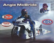 New Listing2008 Angie McBride Nhra Pro Stock Motorcycle "Torco Racing Fuels " Postcard!