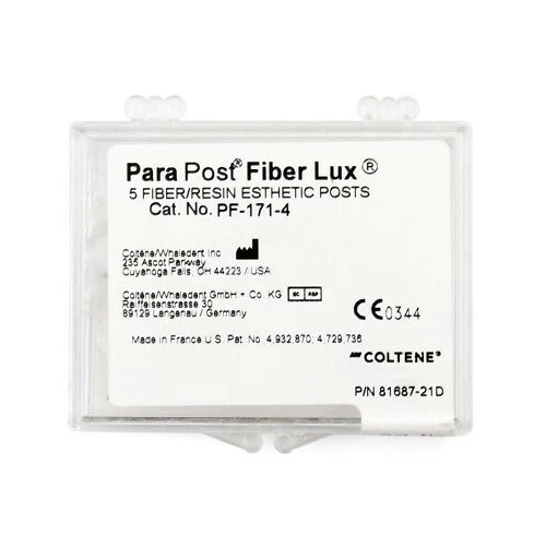 Coltene Whaledent PF171-4 ParaPost Fiber Lux Posts Size #4 Yellow 5/Pk