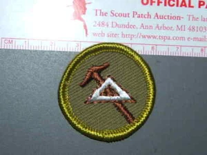 Insignia de mérito Boy Scout dibujo mecánico circa '59-'69 2974M - Imagen 1 de 1