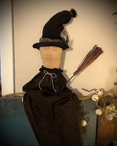 Muñeca Agatha Grubby Primitiva Angustiada Halloween Bruja Tocón Pradera Trapo GP - Imagen 1 de 24