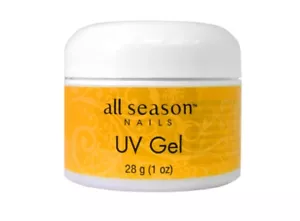 All Season Nails UV Nail Gel CLEAR 1 oz /28 g artificial nails extensions - Picture 1 of 8