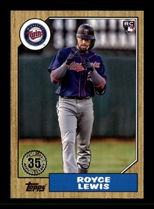 2022 Topps Update #87TBU-3 Royce Lewis RC Minnesota Twins Baseball Card