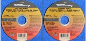 ¡Paquete de 2! Discos de corte Forney 4,5"" x 0,045"" x 7/8 pulgadas de eje - 2 discos en total - Imagen 1 de 1