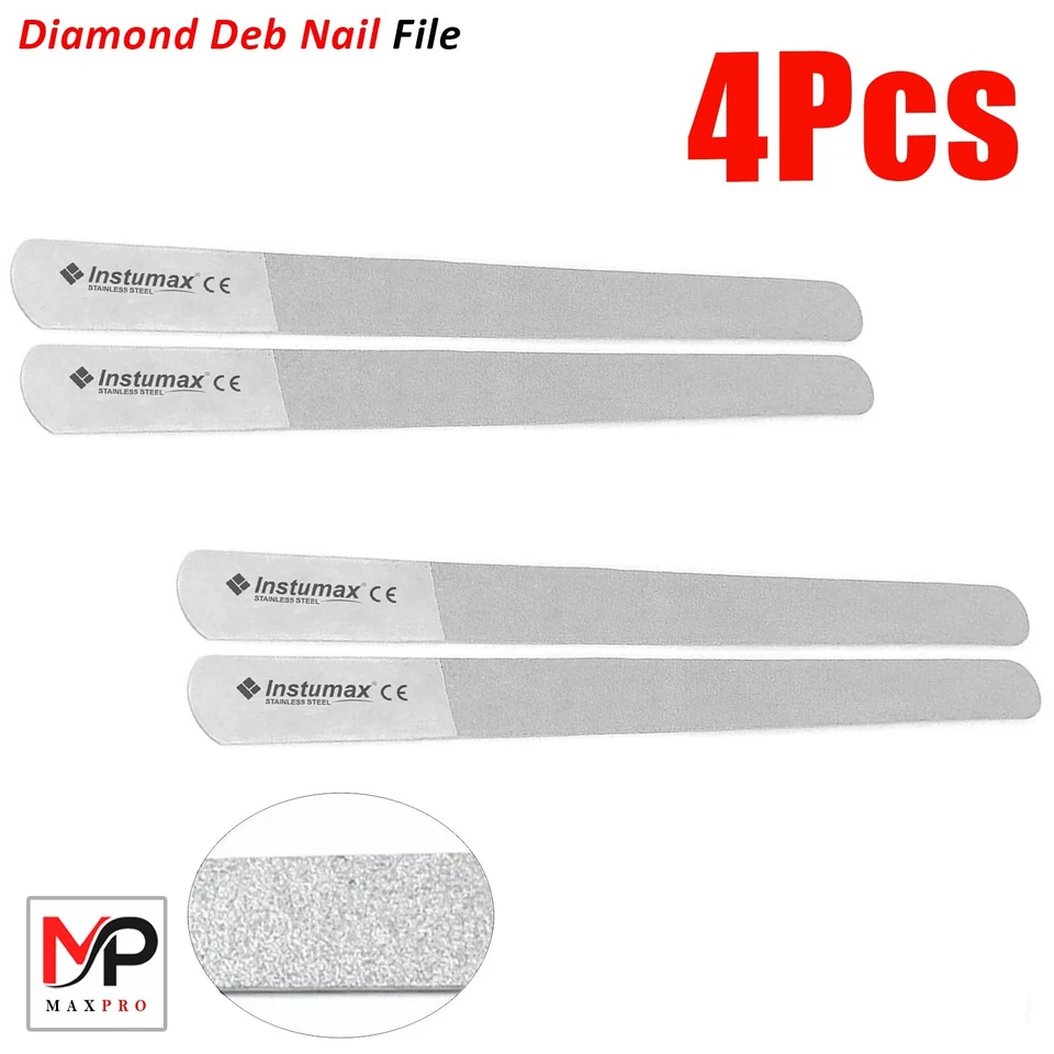 Lima de uñas ergonómica de acero inoxidable con polvo de diamante de 8" para resultados de calidad de salón Foto 1 de 1