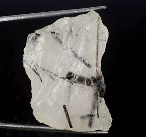 Natural Black Rutile Quartz 38.45 Ct Raw Gemstone Rough Protection Healing Gift - Picture 1 of 9