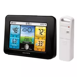 AcuRite Color Weather Station Digital Indoor/Outdoor Temperature Humidity LCD - Picture 1 of 6