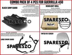"COMBO PACK OF 4 PCS" FIT FOR ROYAL ENFIELD GUERRILLA 450 - Picture 1 of 24