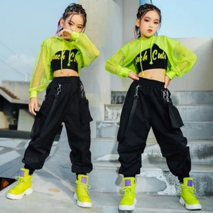 Streetwear Kids Hip Hop Costume Jazz Dance Performance Rave Festival Party Set - Picture 1 of 17