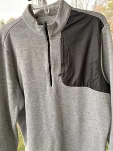 Adidas Pullover Herren Large 1/4 Zip Pulli Performance Mock Neck Langarm - Bild 1 von 18