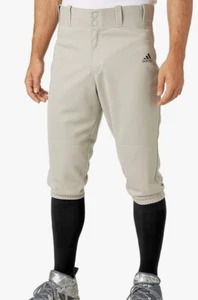 adidas Men's Triple Stripe Knicker Baseball Pants (Grey Baseball, Large - Picture 1 of 2