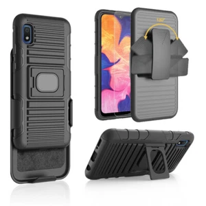 Case for Samsung Galaxy A10e Holster Case Hybrid Protective Phone Cover - Picture 1 of 5
