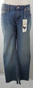 NWT Sergio Valente Audrey 5 Pocket Jeans - Size 12 - Blue (Frost Blast) -33"x33" - Picture 1 of 20