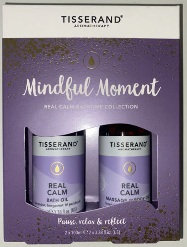 TISSERAND Mindful Moment Collection - Real Calm Bath Oil 100ml and Body Oil 100m