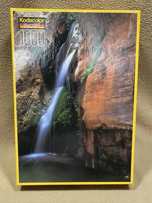 Puzzle Kodacolor 1998 1000 piezas abismo de elfos cascada No.21002 arte rosa sellado Foto 1 de 4