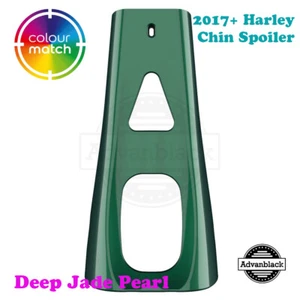 Deep Jade Pearl ABS Chin Spoiler Fit 2017+ Air-Cooled Harley Road Street Touring - Picture 1 of 10