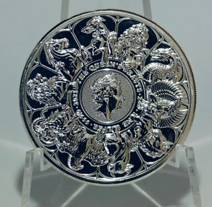 UK 2021 | The Queen's Beasts Completer | 2 oz argent .9999 pièce Completeer QB - Bild 1 von 2