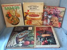 .Lot of 5 Vintage Cookbooks