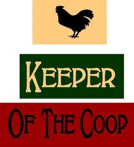* Primitive Stencil ITEM #1138 ~ 3PC Block Set~ Keeper Of The Coop - Bild 1 von 1