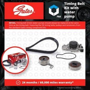Timing Belt & Water Pump Kit fits HONDA PRELUDE 2.0 92 to 00 F20A4 Set Gates New - Picture 1 of 4