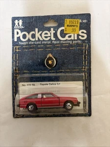 Vintage TOMY Pocket Cars #172-33 Toyota Celica GT Red New Sealed - Picture 1 of 7