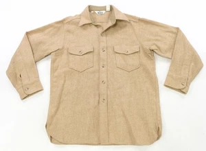 Rare Vintage Woolrich Chest Pockets CPO Wool Overshirt Shirt Jacket Shacket 90s SZ L - Bild 1 von 11