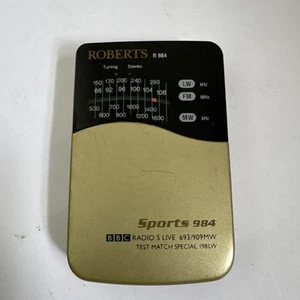Roberts R984 Sports Pocket Radio - 3-Band AM/FM - Tested & Working - Picture 1 of 7